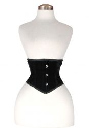 UnderBust Black Velvet Corset